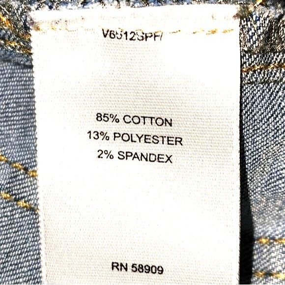 C & V Chelsea & Violet Med Wash Lace Up Denim A-Line Mini Skirt Size M - Picture 8 of 9